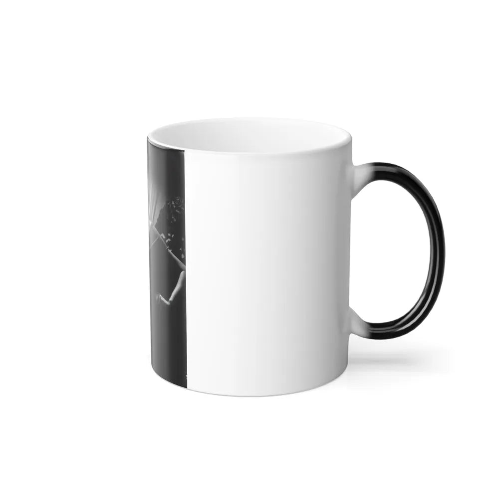 Ruth Roman #102 - 8.5x10.5 B&W Upper Body Glamour Photo on Magazine Page (Vintage Female Icons) Color Changing Mug 11oz-Go Mug Yourself