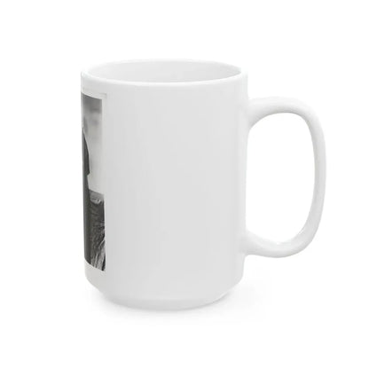 Ruth Roman #103 - 8x10 B&W Full Body Glamour Dress & Lingerie from circa (Vintage Female Icon) White Coffee Mug - Go Mug Yourself