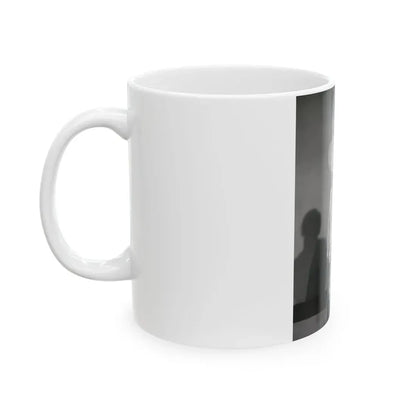 Ruth Roman #104 - 8x10 B&W Full Body Glamour Dress Photo from circa (Vintage Female Icon) White Coffee Mug - Go Mug Yourself