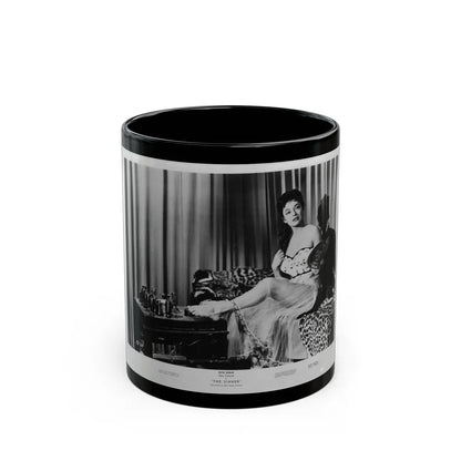 Ruth Roman #47 (Vintage Female Icon) Black Coffee Mug-11oz-Go Mug Yourself