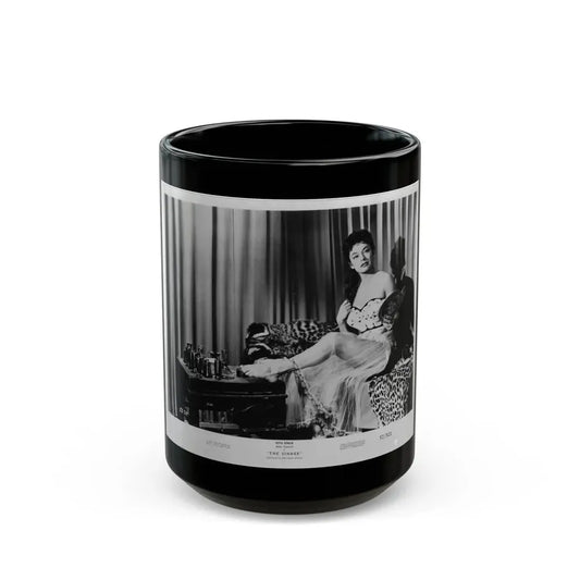 Ruth Roman #47 (Vintage Female Icon) Black Coffee Mug 15oz - Go Mug Yourself