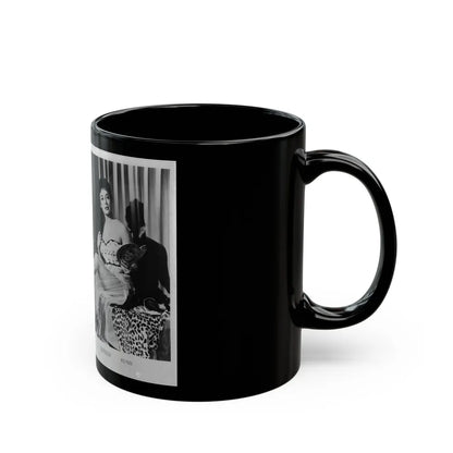 Ruth Roman #47 (Vintage Female Icon) Black Coffee Mug-Go Mug Yourself