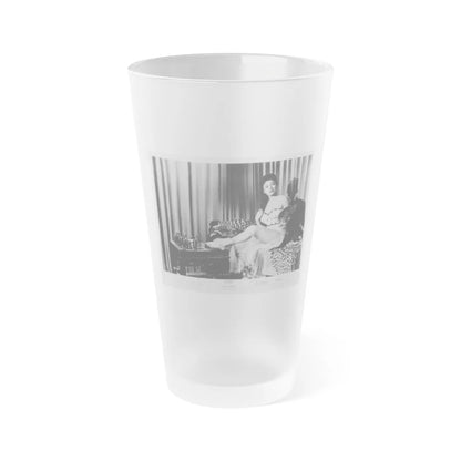 Ruth Roman #47 (Vintage Female Icon) Frosted Pint Glass 16oz-16oz-Frosted-Go Mug Yourself