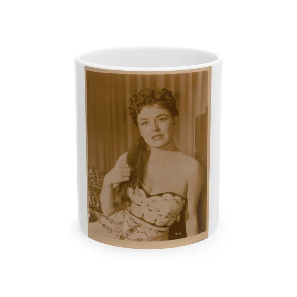 Ruth Roman #63 (Vintage Female Icon) White Coffee Mug-11oz-Go Mug Yourself