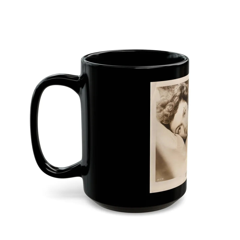 Ruth Roman #72 (Vintage Female Icon) Black Coffee Mug-Go Mug Yourself