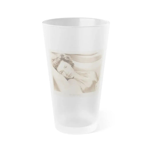 Ruth Roman #72 (Vintage Female Icon) Frosted Pint Glass 16oz 16oz Frosted - Go Mug Yourself