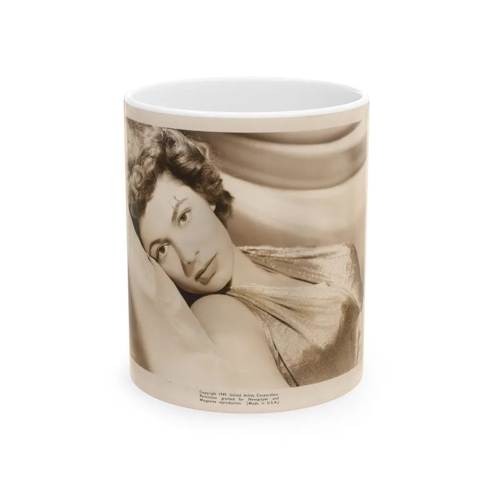 Ruth Roman #72 (Vintage Female Icon) White Coffee Mug-11oz-Go Mug Yourself