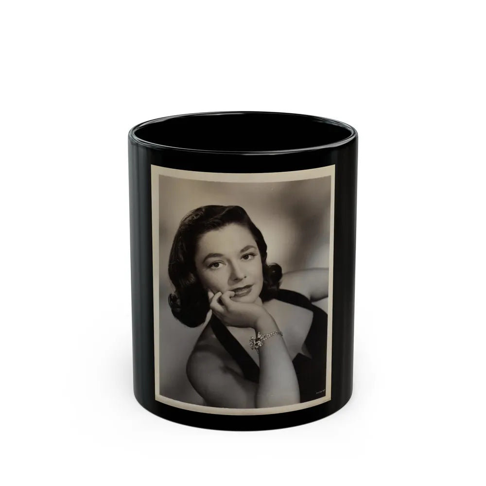 Ruth Roman #77 (Vintage Female Icon) Black Coffee Mug-11oz-Go Mug Yourself