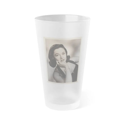 Ruth Roman #77 (Vintage Female Icon) Frosted Pint Glass 16oz-16oz-Frosted-Go Mug Yourself