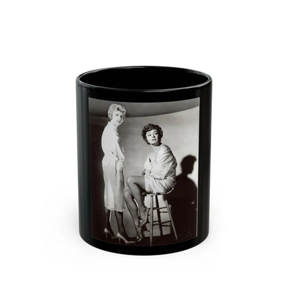 Ruth Roman #85 (Vintage Female Icon) Black Coffee Mug-11oz-Go Mug Yourself