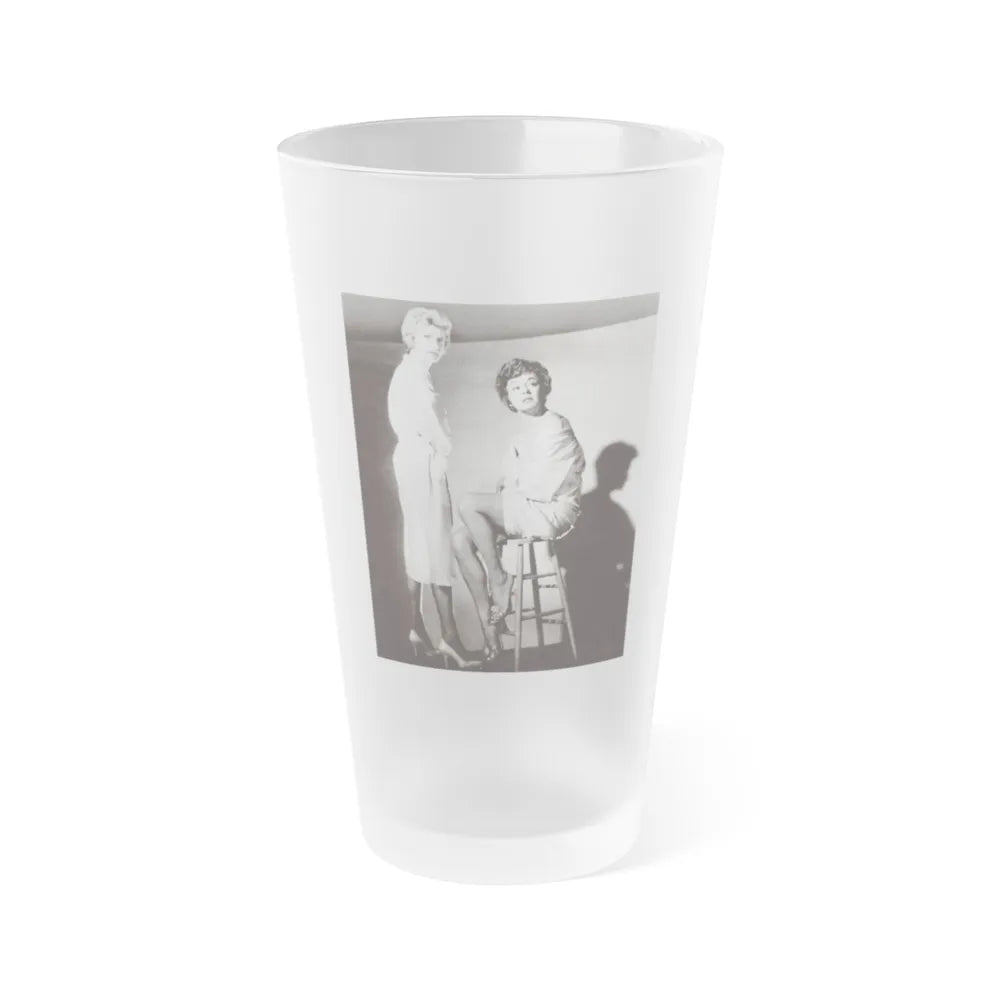 Ruth Roman #85 (Vintage Female Icon) Frosted Pint Glass 16oz-16oz-Frosted-Go Mug Yourself