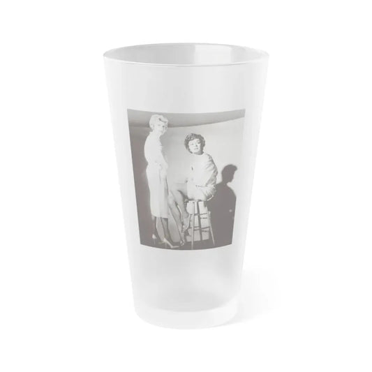 Ruth Roman #85 (Vintage Female Icon) Frosted Pint Glass 16oz 16oz Frosted - Go Mug Yourself
