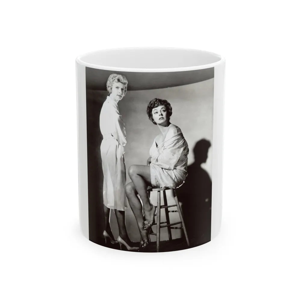 Ruth Roman #85 (Vintage Female Icon) White Coffee Mug-11oz-Go Mug Yourself