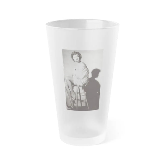 Ruth Roman #851 (Vintage Female Icon) Frosted Pint Glass 16oz-16oz-Frosted-Go Mug Yourself