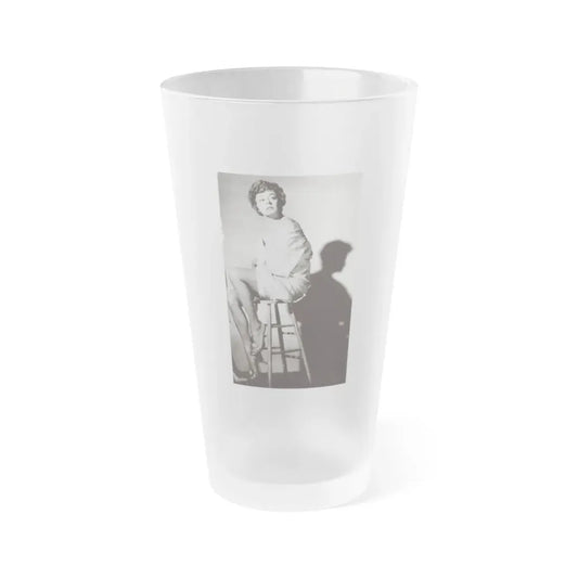Ruth Roman #851 (Vintage Female Icon) Frosted Pint Glass 16oz 16oz Frosted - Go Mug Yourself