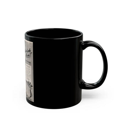Ruth Roman #92 - Soap Add (Vintage Female Icon) Black Coffee Mug - Go Mug Yourself