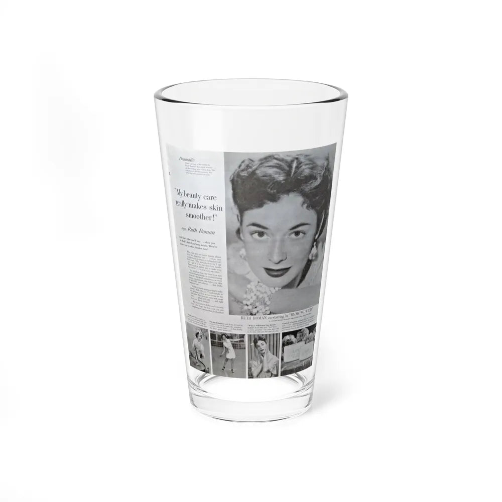 Ruth Roman #93 - Soap Add (Vintage Female Icon) Pint Glass 16oz-16oz-Go Mug Yourself