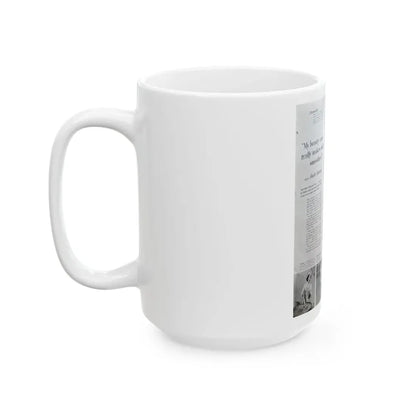 Ruth Roman #93 - Soap Add (Vintage Female Icon) White Coffee Mug - Go Mug Yourself