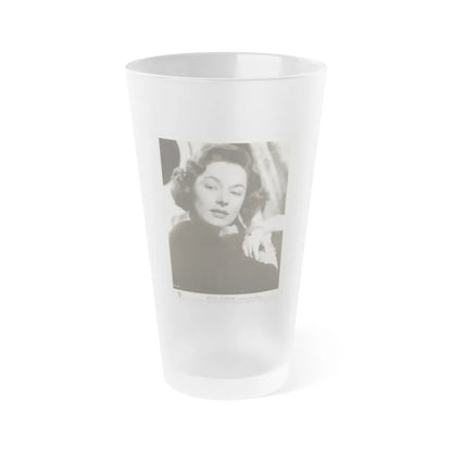 Ruth Roman #94 (Vintage Female Icon) Frosted Pint Glass 16oz-16oz-Frosted-Go Mug Yourself