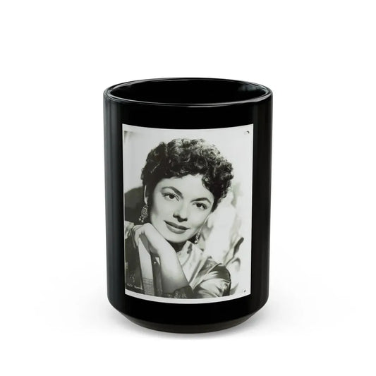 Ruth Roman #97 (Vintage Female Icon) Black Coffee Mug 15oz - Go Mug Yourself
