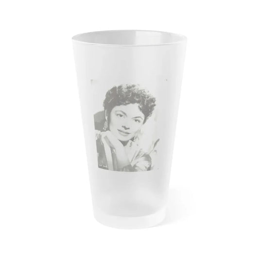 Ruth Roman #97 (Vintage Female Icon) Frosted Pint Glass 16oz 16oz Frosted - Go Mug Yourself