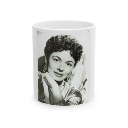 Ruth Roman #97 (Vintage Female Icon) White Coffee Mug-11oz-Go Mug Yourself