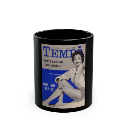Ruth Roman #98 - Mag. Cover (Vintage Female Icon) Black Coffee Mug 11oz - Go Mug Yourself