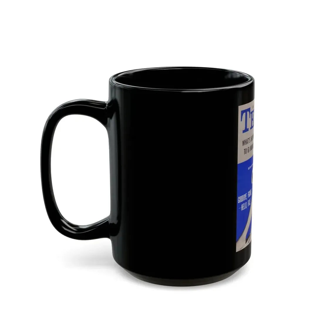 Ruth Roman #98 - Mag. Cover (Vintage Female Icon) Black Coffee Mug - Go Mug Yourself