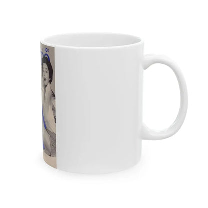 Ruth Roman #98 - Mag. Cover (Vintage Female Icon) White Coffee Mug - Go Mug Yourself
