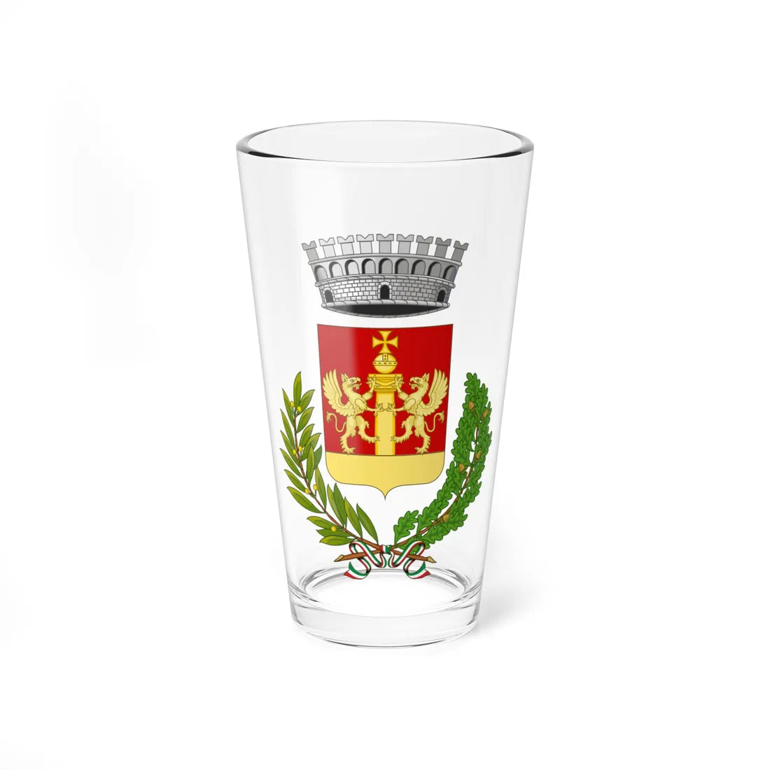 Rutigliano-Stemma (Italy) (Coat of Arms) Pint Glass 16oz 16oz - Go Mug Yourself