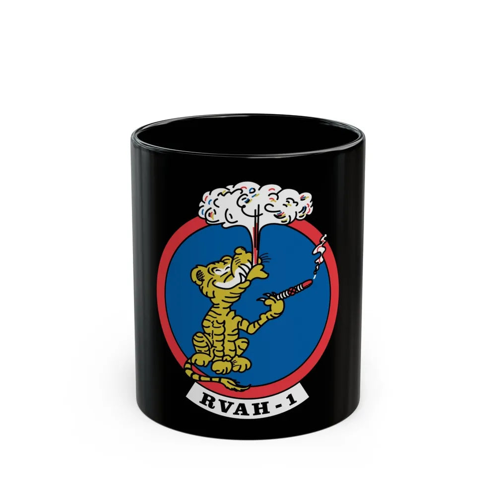 RVAH 1 (U.S. Navy) Black Coffee Mug-11oz-Go Mug Yourself