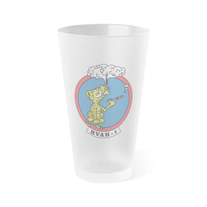 RVAH 1 (U.S. Navy) Frosted Pint Glass 16oz-Go Mug Yourself