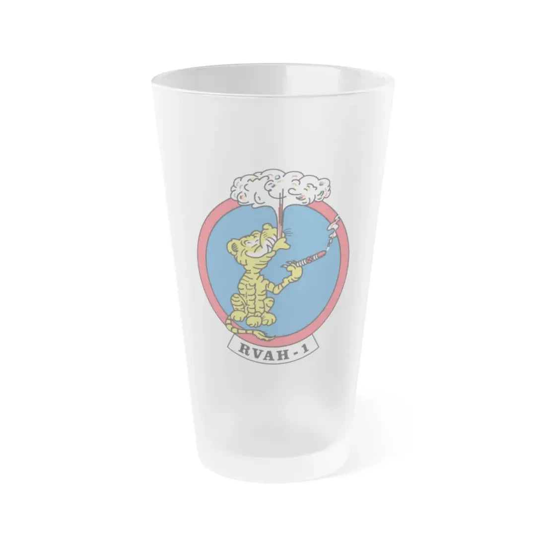 RVAH 1 (U.S. Navy) Frosted Pint Glass 16oz Default Title - Go Mug Yourself