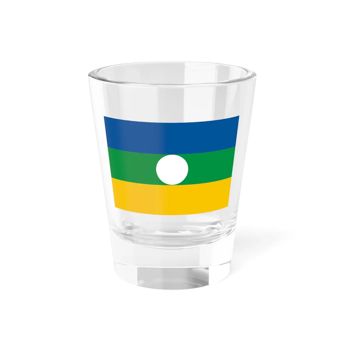 Rwenzururu Flag 1962-1982 (Uganda) Shot Glass 1.5oz 1.5oz - Go Mug Yourself