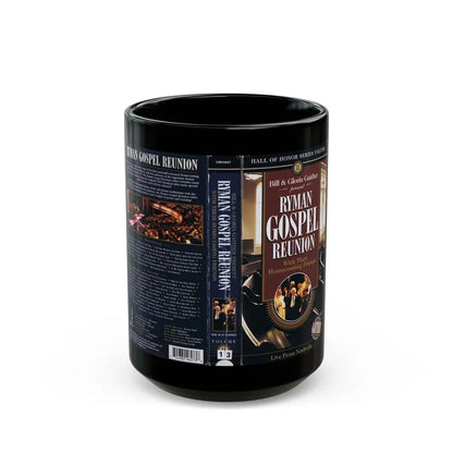 RYMAN GOSPEL REUNION (VHS COVER) - Black Coffee Mug 15oz - Go Mug Yourself
