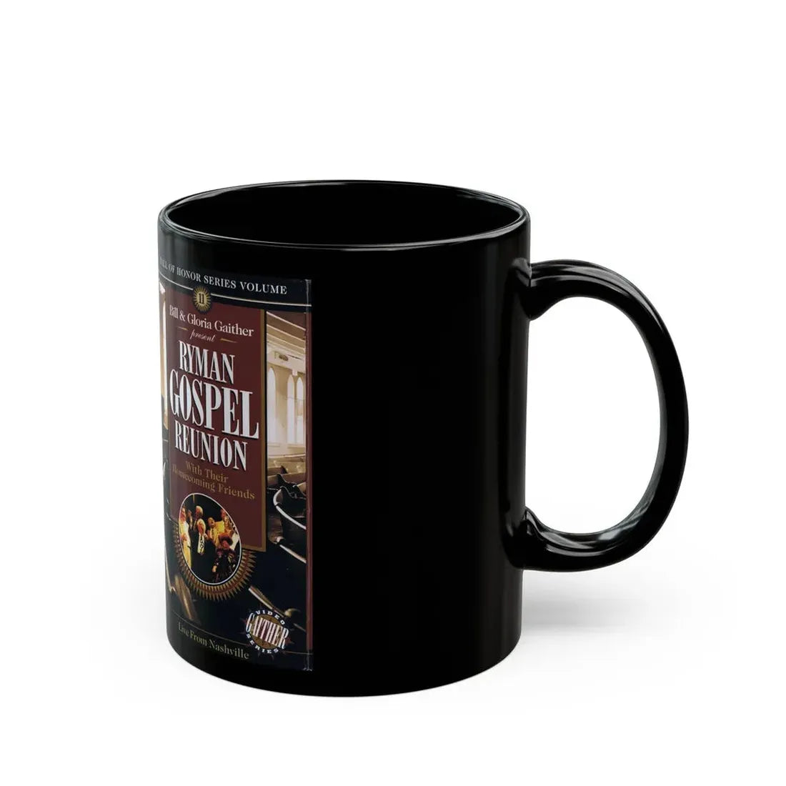 RYMAN GOSPEL REUNION (VHS COVER) - Black Coffee Mug - Go Mug Yourself