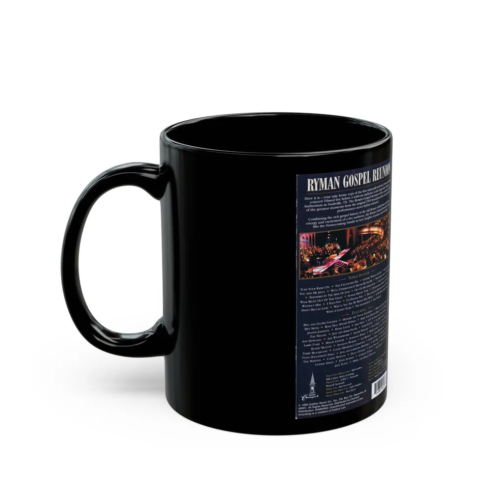 RYMAN GOSPEL REUNION (VHS COVER) - Black Coffee Mug-Go Mug Yourself