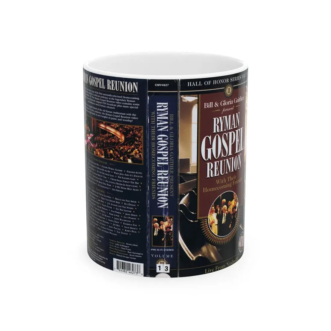 RYMAN GOSPEL REUNION (VHS COVER) - White Coffee Mug 11oz - Go Mug Yourself