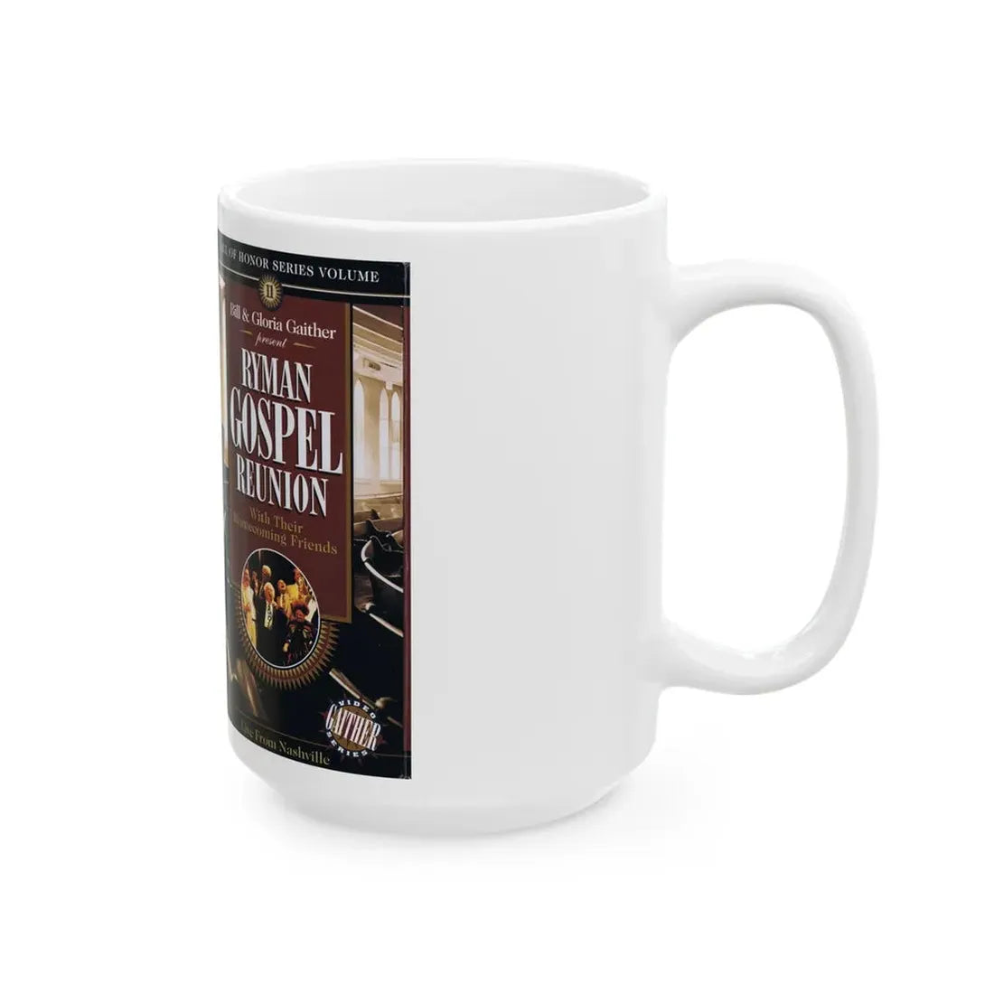 RYMAN GOSPEL REUNION (VHS COVER) - White Coffee Mug - Go Mug Yourself
