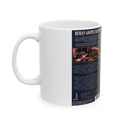 RYMAN GOSPEL REUNION (VHS COVER) - White Coffee Mug-Go Mug Yourself