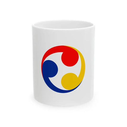 Ryukyu Islands flag 1875-1879 cs (Japan) White Coffee Mug 11oz - Go Mug Yourself