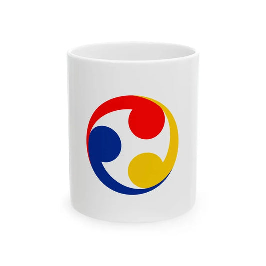 Ryukyu Islands flag 1875-1879 cs (Japan) White Coffee Mug 11oz - Go Mug Yourself