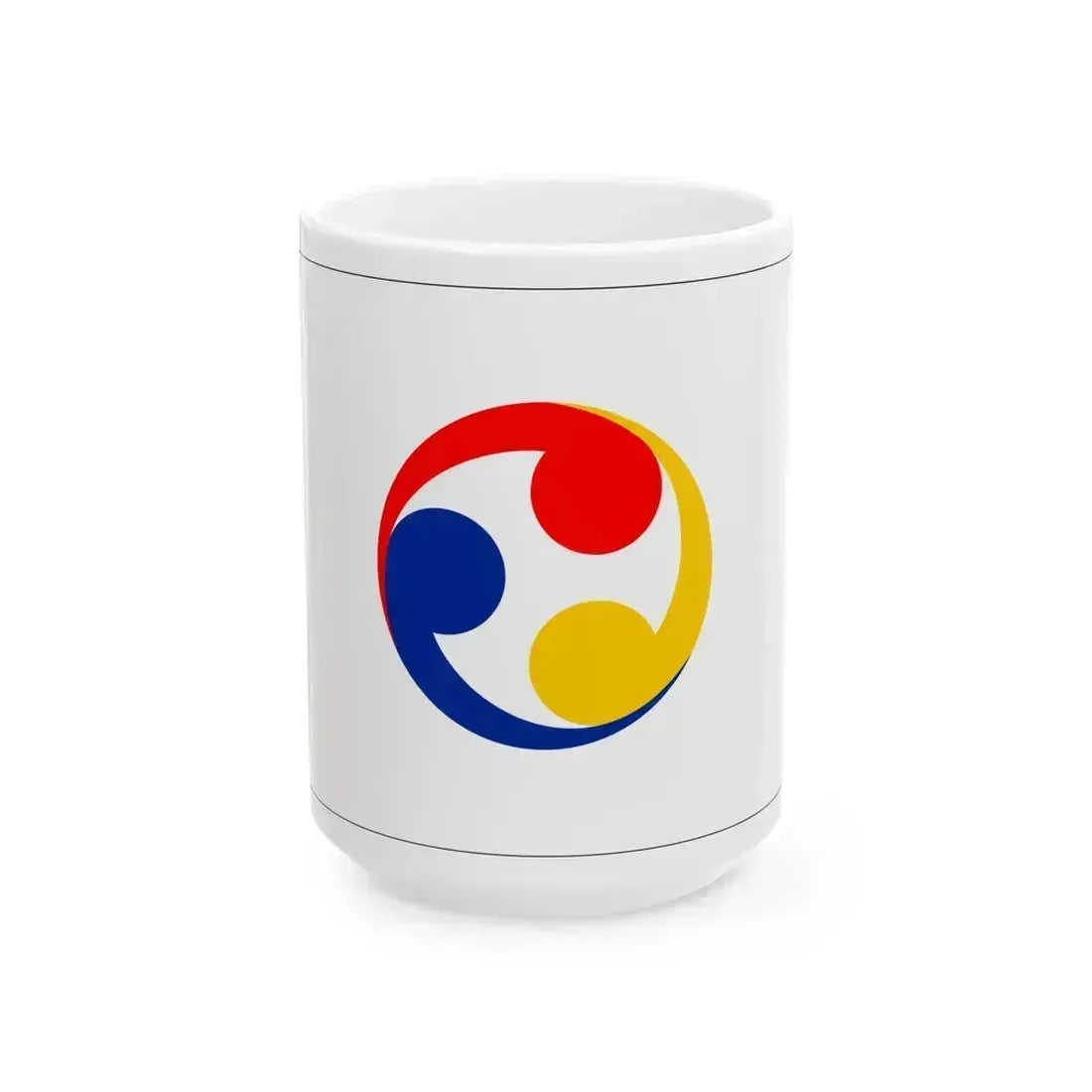 Ryukyu Islands flag 1875-1879 cswb (Japan) White Coffee Mug 15oz - Go Mug Yourself