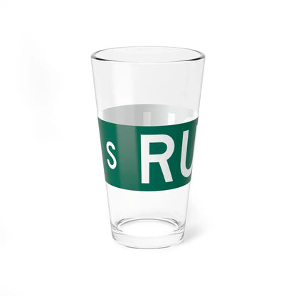 S Rush St Chicago (Illinois) (Road Sign) Pint Glass 16oz - Go Mug Yourself