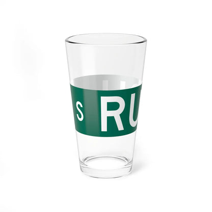 S Rush St Chicago (Illinois) (Road Sign) Pint Glss 16oz - Go Mug Yourself