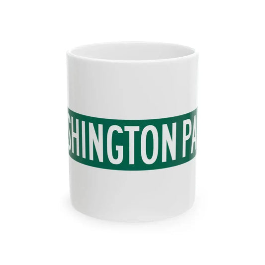 S Washington Park Ct Chicago (Illinois) (Road Sign) White Coffee Mug 11oz - Go Mug Yourself