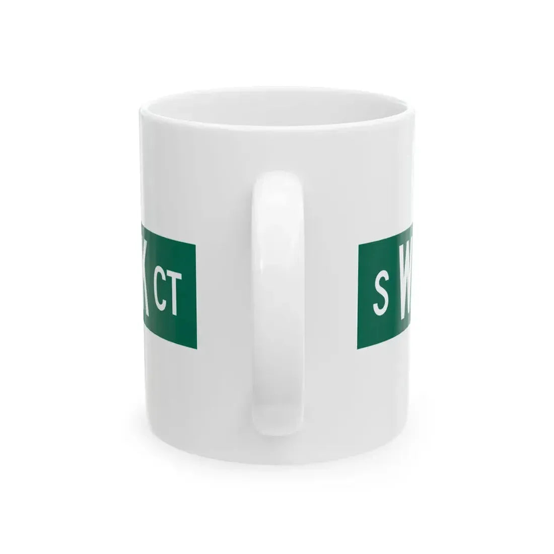 S Washington Park Ct Chicago (Illinois) (Road Sign) White Coffee Mug - Go Mug Yourself