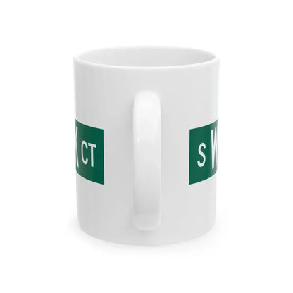 S Washington Park Ct Chicago (Illinois) (Road Sign) White Coffee Mug - Go Mug Yourself