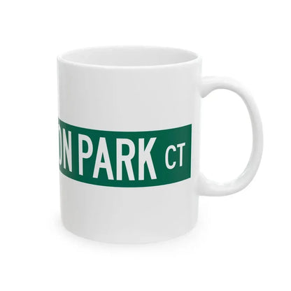 S Washington Park Ct Chicago (Illinois) (Road Sign) White Coffee Mug - Go Mug Yourself