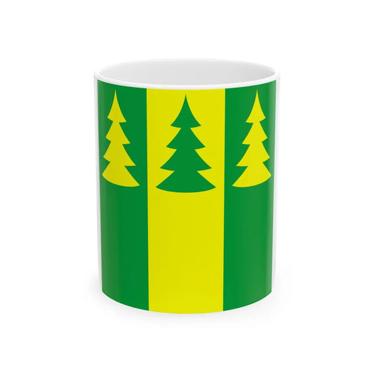 Saarde valla lipp (Estonia) White Coffee Mug 11oz - Go Mug Yourself